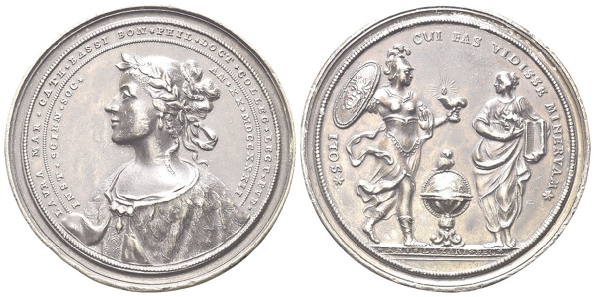 BOLOGNA - Laura Maria Caterina Bassi, 1771-1778. - Medaglia 1732 opus A