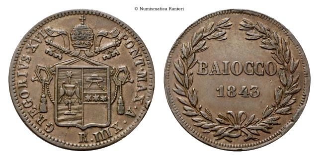 Baiocco 1843 a. XIII, II tipo.