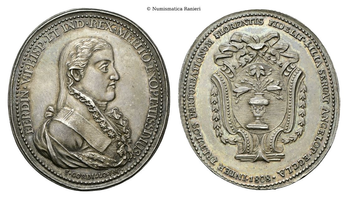 Medaglia ovale 1808 opus F. Cordillo