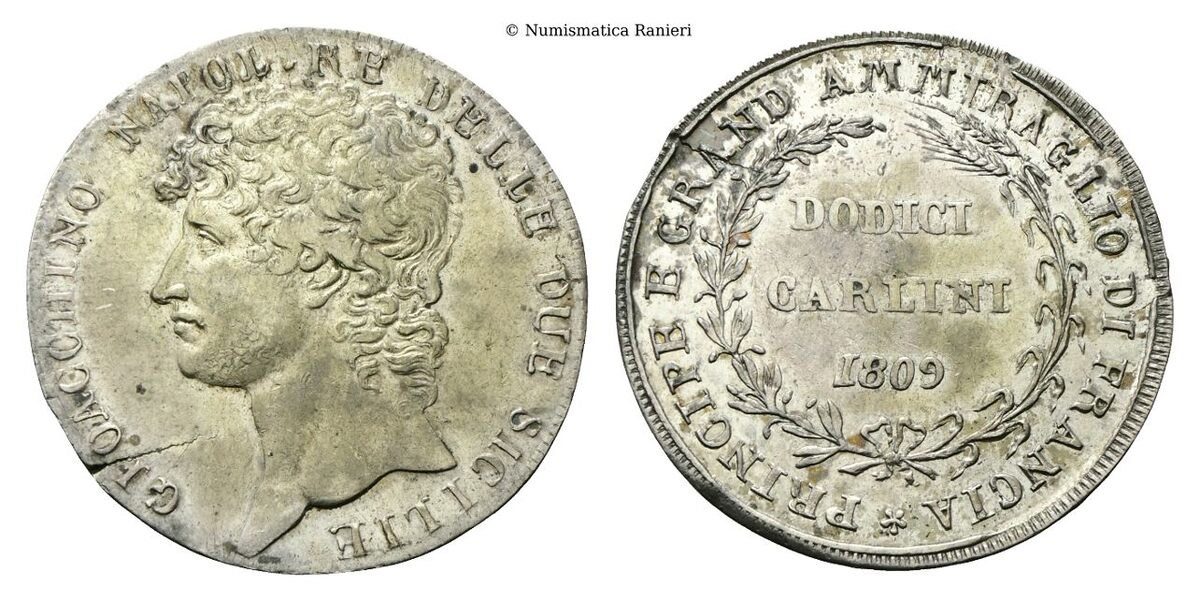 Piastra da 12 Carlini 1809.