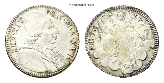Doppio Giulio 1756 a. XVI.