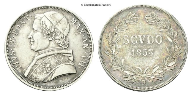 Scudo 1853 a. VII.