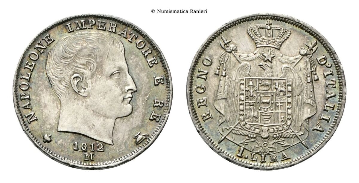 Lira 1812 alabarde con puntali aguzzi.