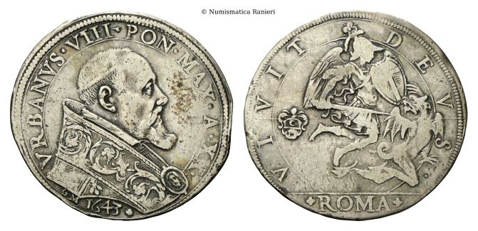 Piastra 1643 a. XX.