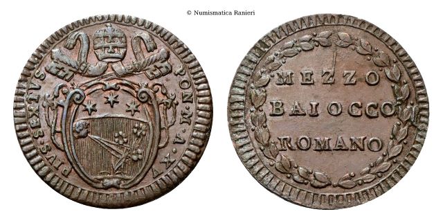 Mezzo Baiocco a. XV.