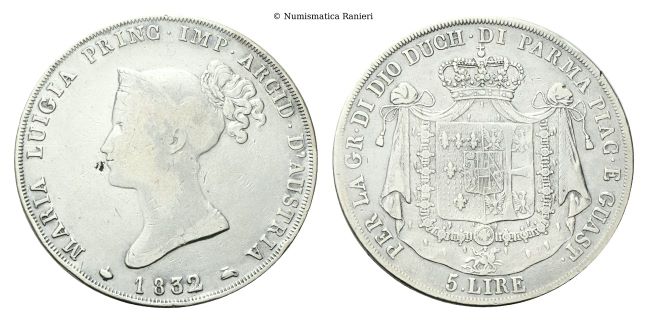 5 Lire 1832.