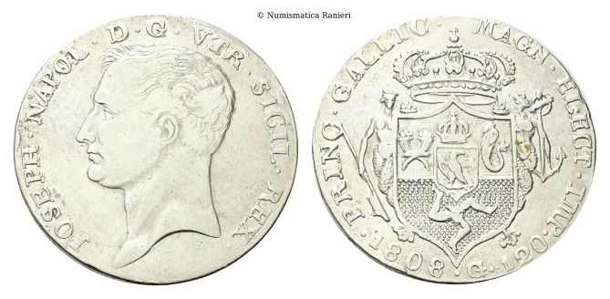 Piastra da 120 Grana 1808.