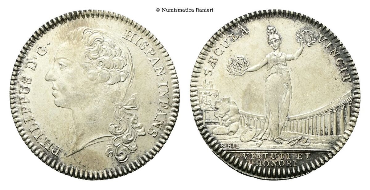 Gettone 1740 ca opus Roettiers, battuto in Francia.