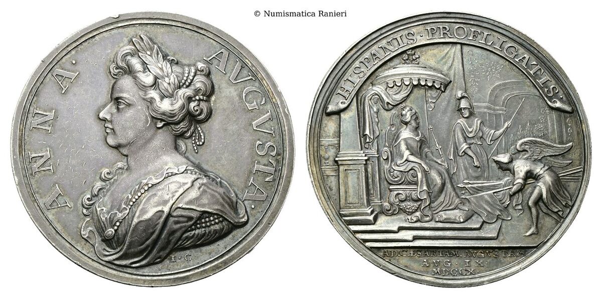 Medaglia 1710 opus J. Croker.