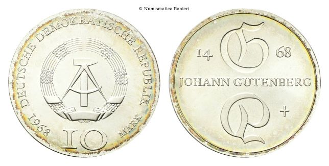 10 Marchi 1968, Johannes Gutenberg.