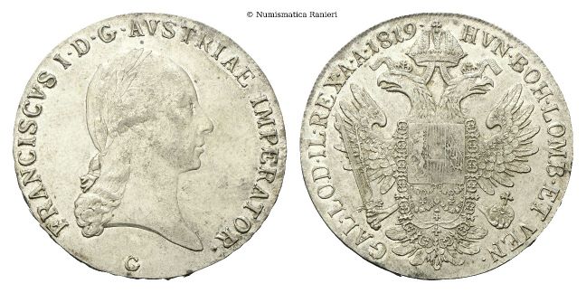 Tallero 1819 G, Nagybanya.