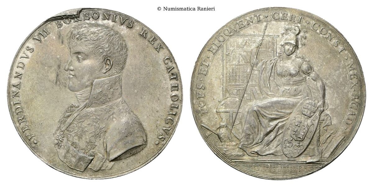 Medaglia 1809 opus J. M. Guerrero, Medaglia di Proclamazione.