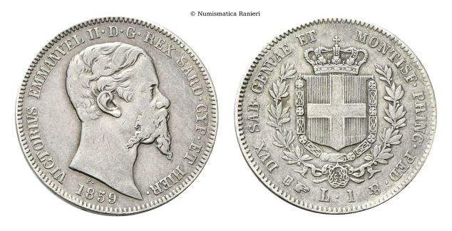 Lira 1859 Torino.