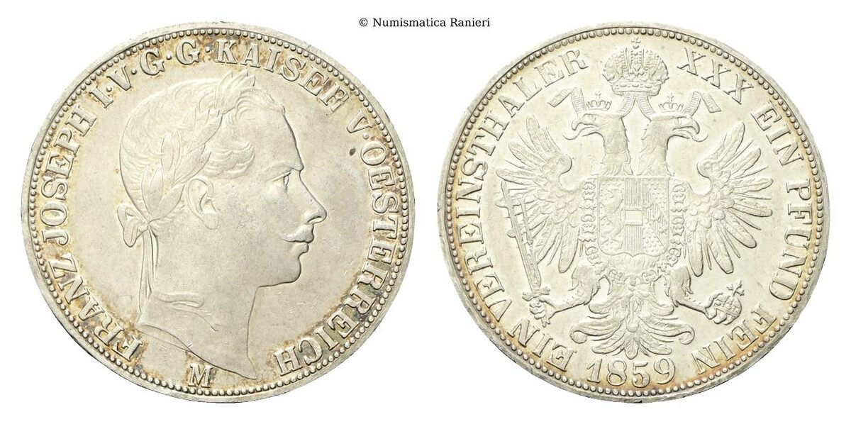 Tallero della Lega 1859.