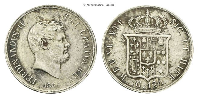 Piastra da 120 Grana 1854.