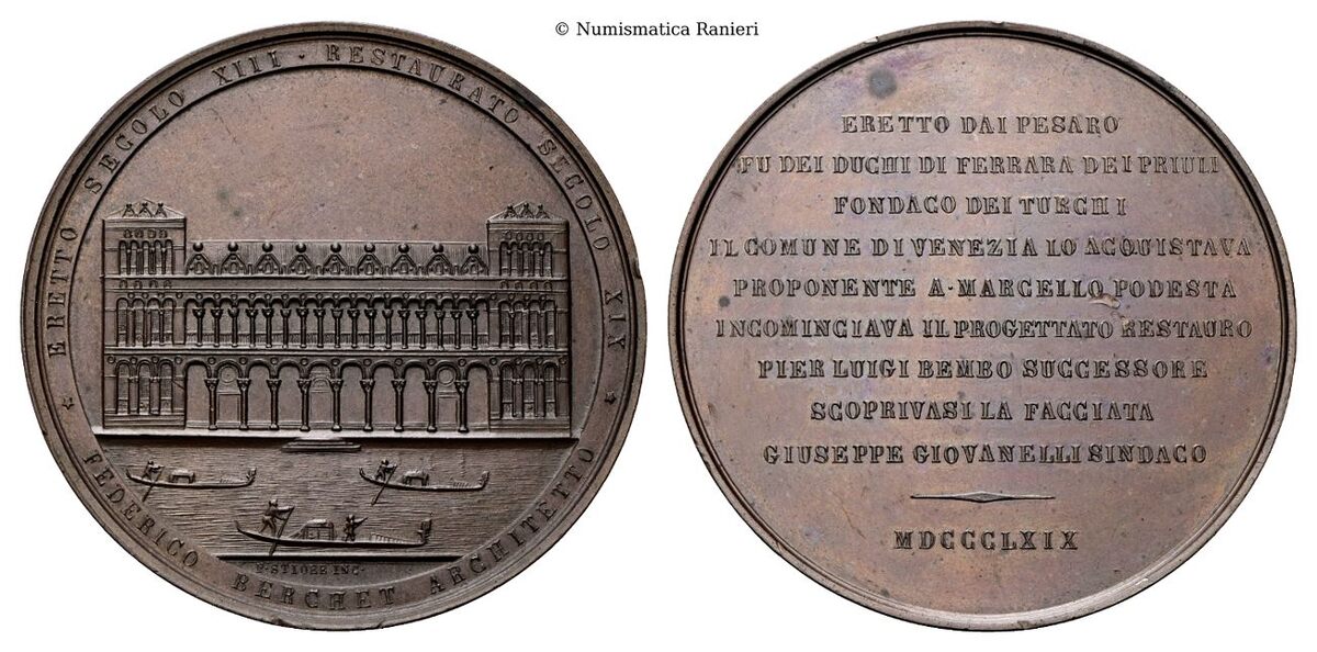 Medaglia 1869 opus F. Stiore.