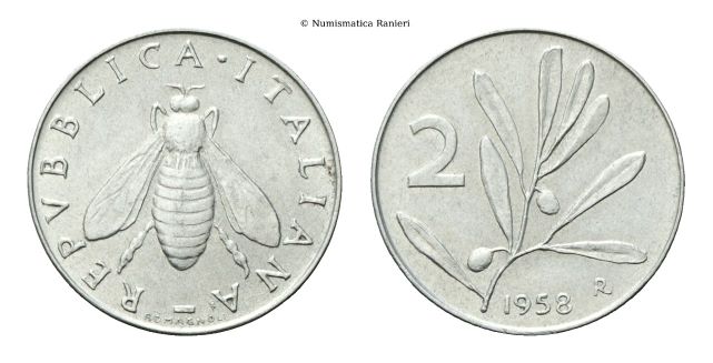 2 Lire 1958.