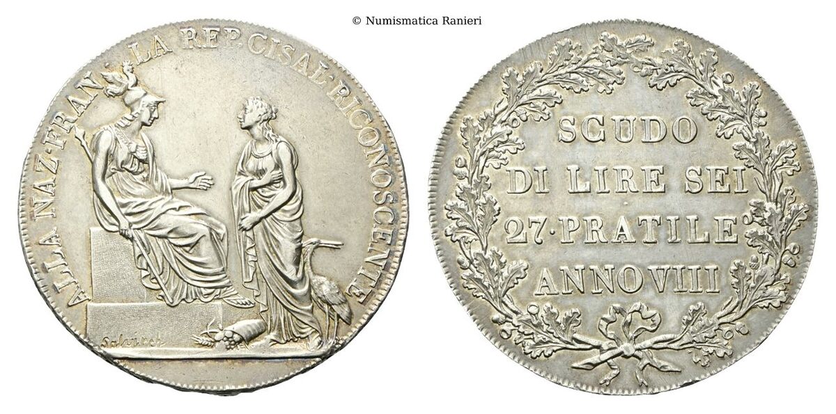 Scudo da 6 Lire (1799 - 1800) a. VIII.