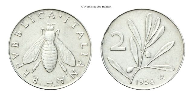 2 Lire 1958.