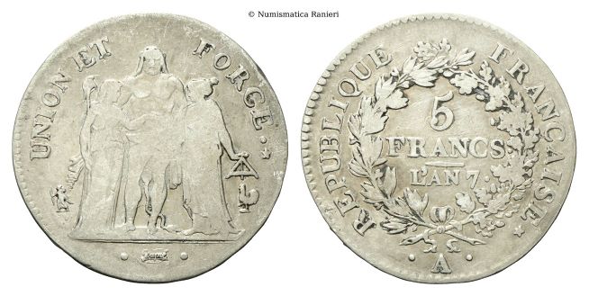 5 Franchi  A. 7 (1798) A, Parigi.