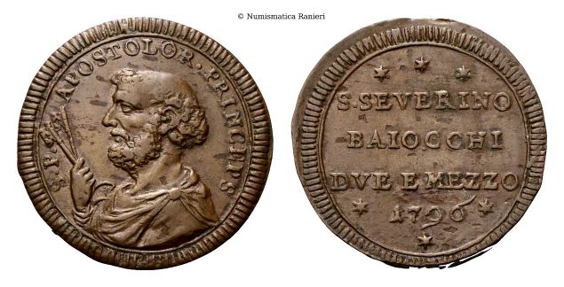 Due Baiocchi e mezzo 1769.