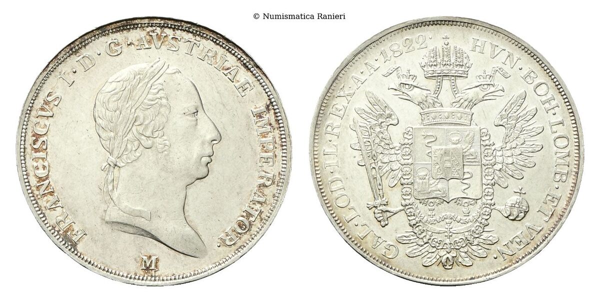 Mezzo Scudo Nuovo 1822.