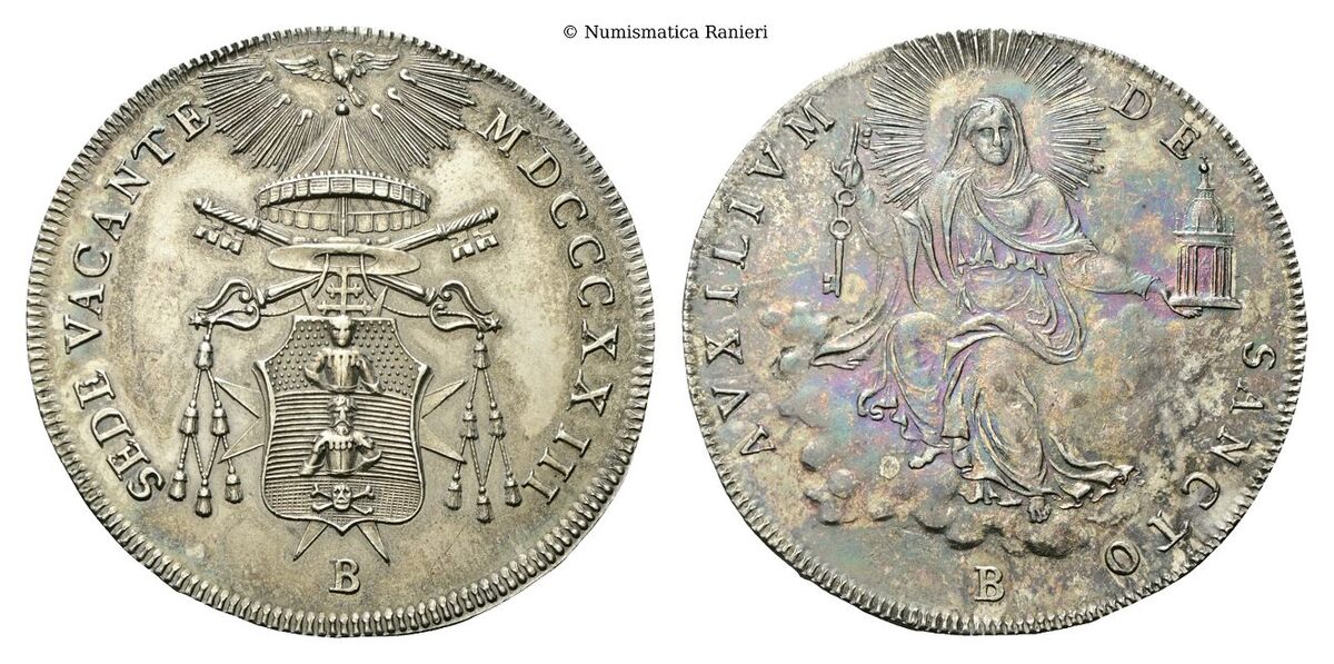 Scudo romano 1823.