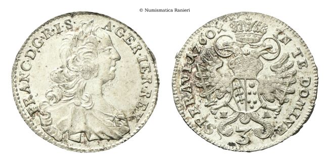 3 Kreuzer 1760 HA.