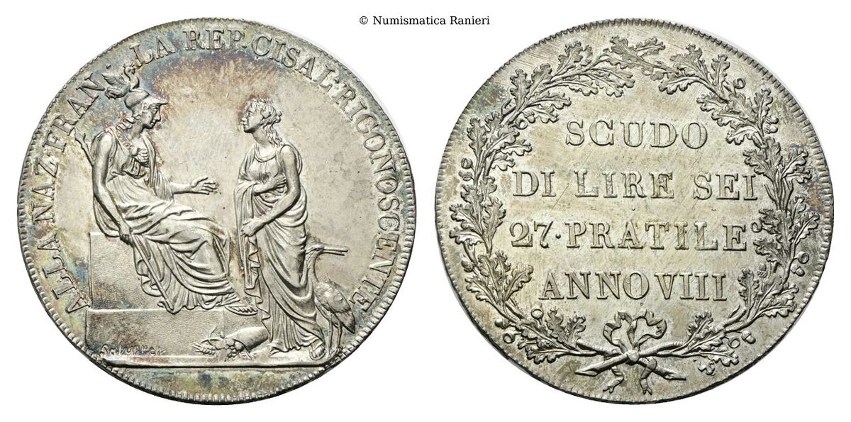 Scudo da 6 Lire (1799-1800) a. VIII. 