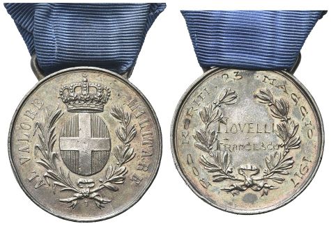 Medaglia 1917 al valore militare campagna Pod Koriti.