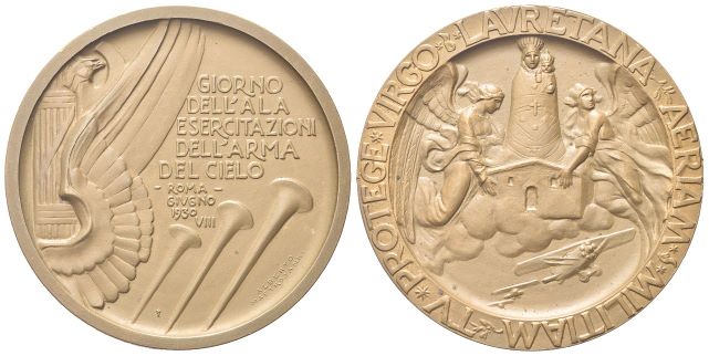 Medaglia 1930 “Giorno Dell’Ala”opus A. Mastrojanni.