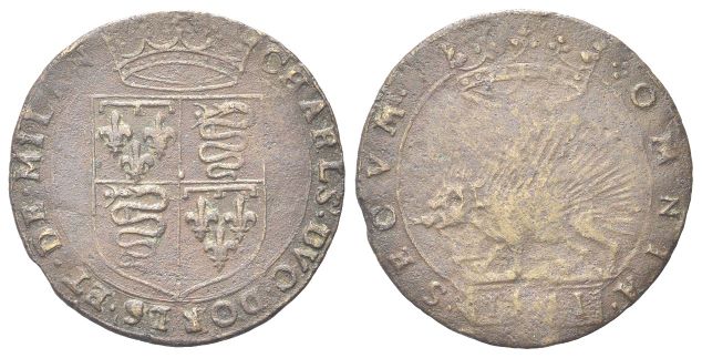 Gettone d’epoca con istrice.