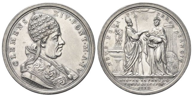 Medaglia 1772 a. IV opus F. Cropanese.