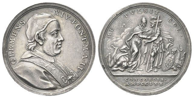 Medaglia 1770 a. II opus F. Hamerani.