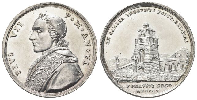 Medaglia 1805 a. VI opus G. Hamerani.