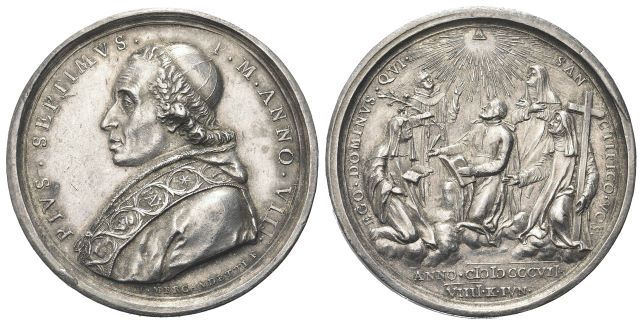 Medaglia 1807 a. VIII opus T. Mercandetti.