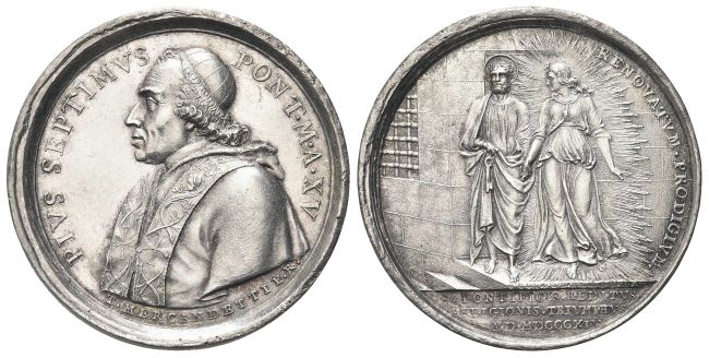Medaglia 1814 a XV opus T. Mercandetti.