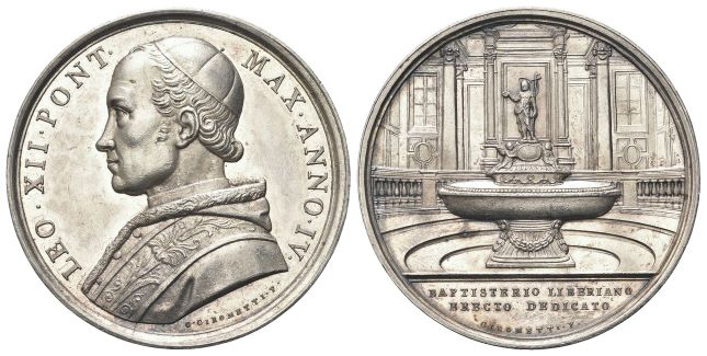 Medaglia 1827 a. IV opus G. Girometti.