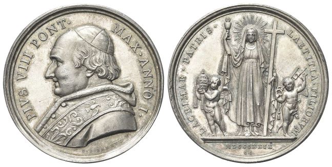 Medaglia 1829 a. I opus G. Girometti.