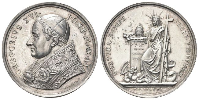 Medaglia 1831 a. I opus G. Girometti.