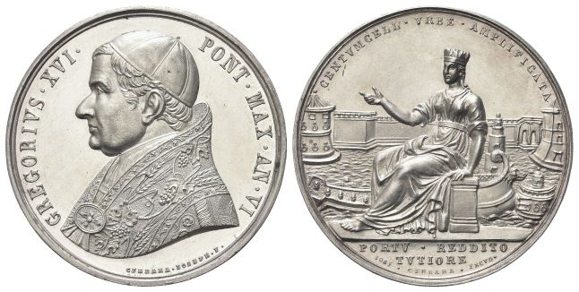 Medaglia 1836 a. VI opus G. Cerbara.