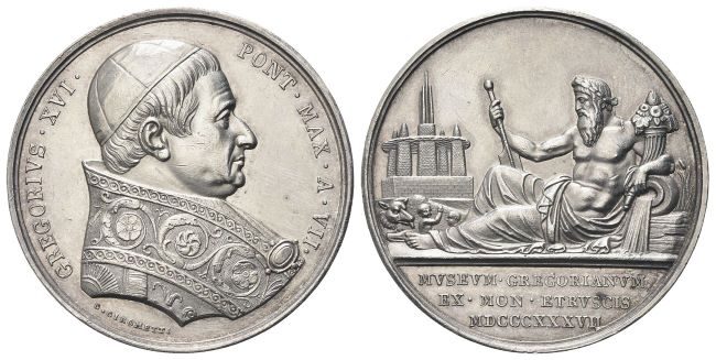 Medaglia 1837 a. VII opus G. Girometti.