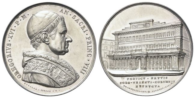 Medaglia 1838 a. VIII opus G. Cerbara.