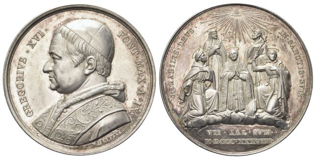 Medaglia 1839 a. IX opus G. Girometti.