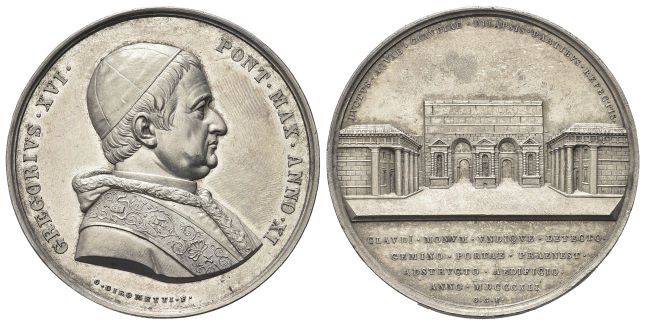 Medaglia 1841 a. XI opus G. Girometti.
