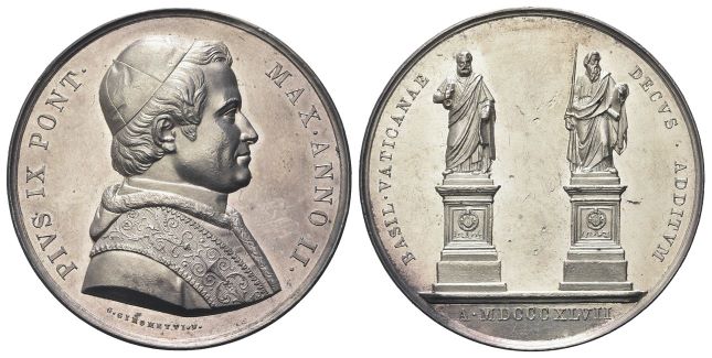 Medaglia 1847 a. II opus G. Girometti.