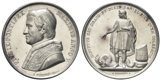 Medaglia 1850 a. V opus G. Girometti.