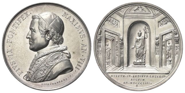 Medaglia 1853 a. VIII opus G. Cerbara.