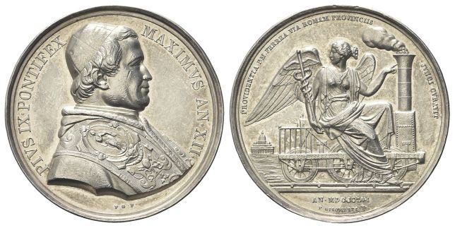 Medaglia 1856 a. XII opus Pietro Girometti.
