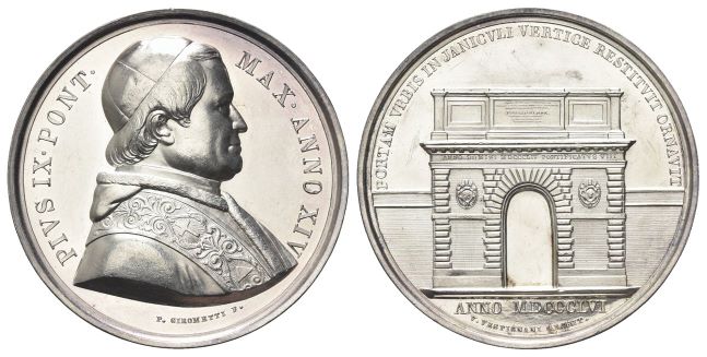 Medaglia 1859 a. XIV opus P. Girometti.